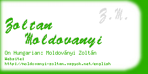 zoltan moldovanyi business card