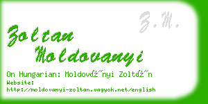 zoltan moldovanyi business card